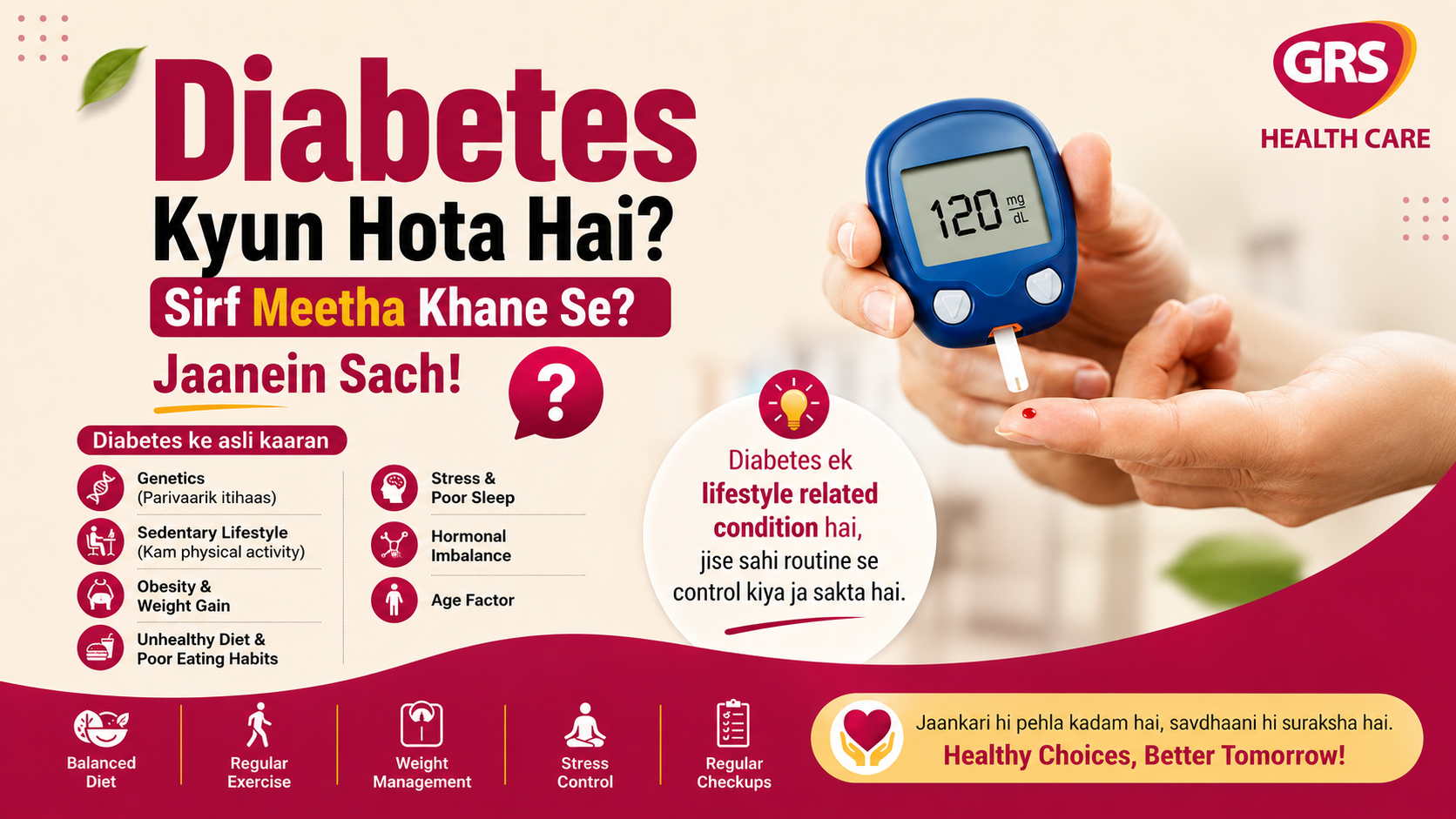 Diabetes Kyun Hota Hai? Kya Sirf Meetha Khane Se Hi Hota Hai? 🍬