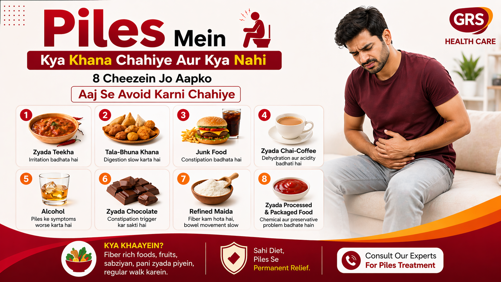 Piles Mein Kya Khana Chahiye Aur Kya Nahi – 8 Cheezein Jo Aapko Aaj Se Avoid Karni Chahiye