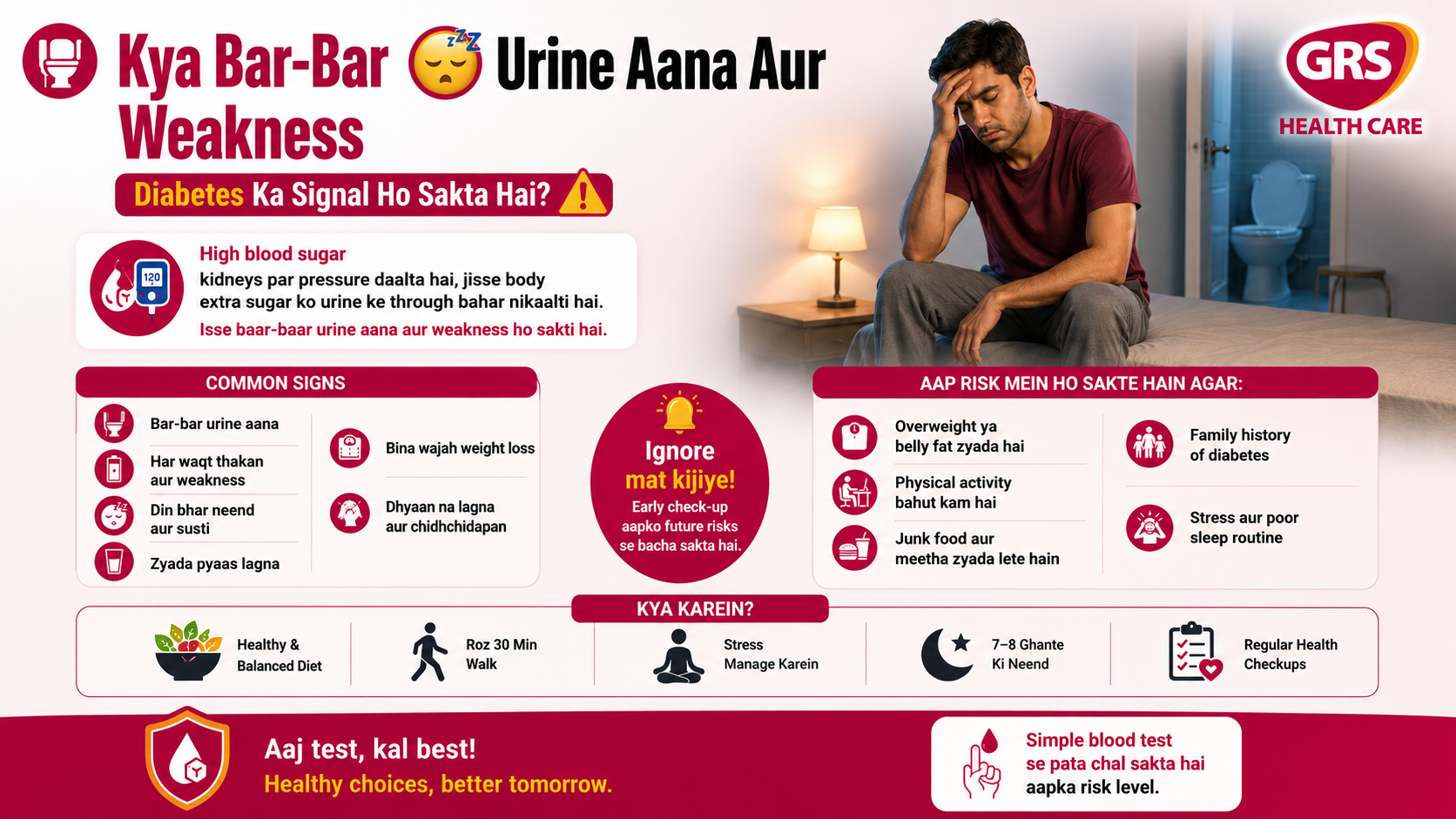 🚽😴 Kya Bar-Bar Urine Aana Aur Weakness Diabetes Ka Signal Ho Sakta Hai?