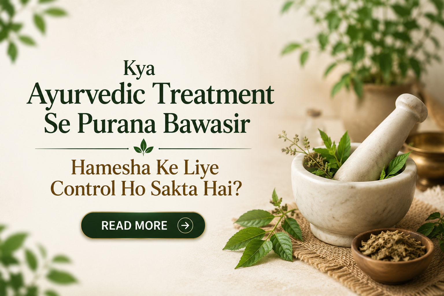 Kya Ayurvedic Treatment Se Purana Bawasir Hamesha Ke Liye Control Ho Sakta Hai?
