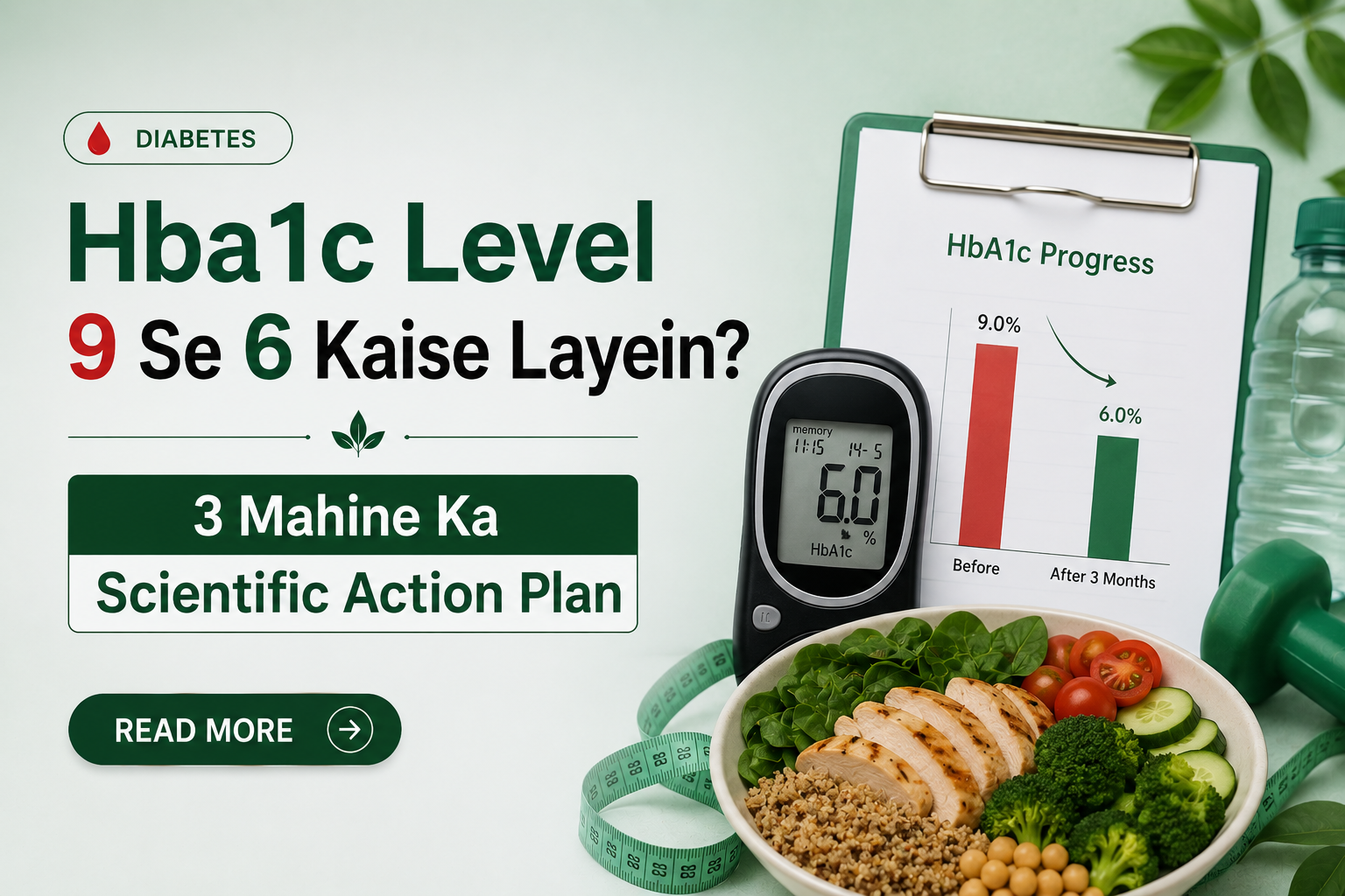 Hba1c Level 9 Se 6 Kaise Layein? 3 Mahine Ka Scientific Action Plan