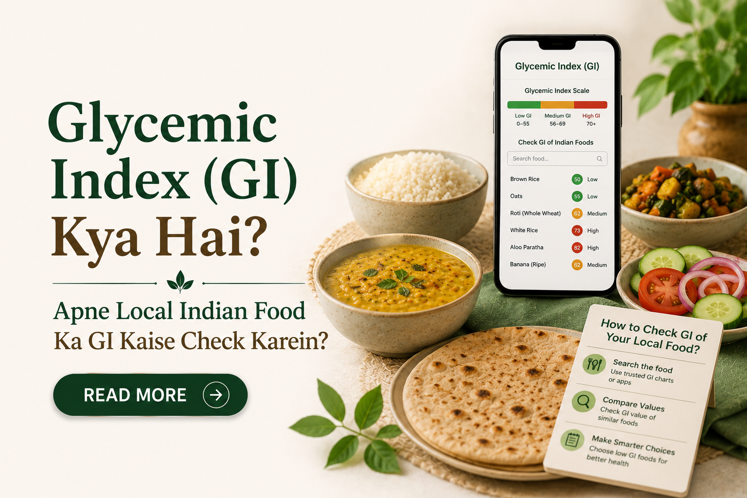 Glycemic Index (GI) Kya Hai? Apne Local Indian Food Ka GI Kaise Check Karein?