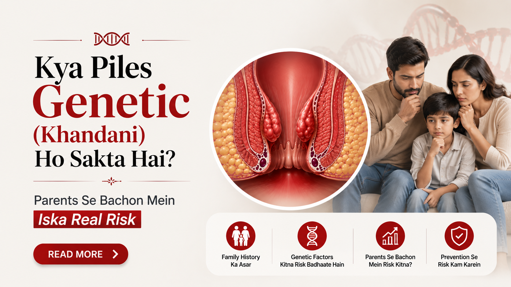 Kya Piles Genetic (Khandani) Ho Sakta Hai? Parents Se Bachon Mein Iska Real Risk